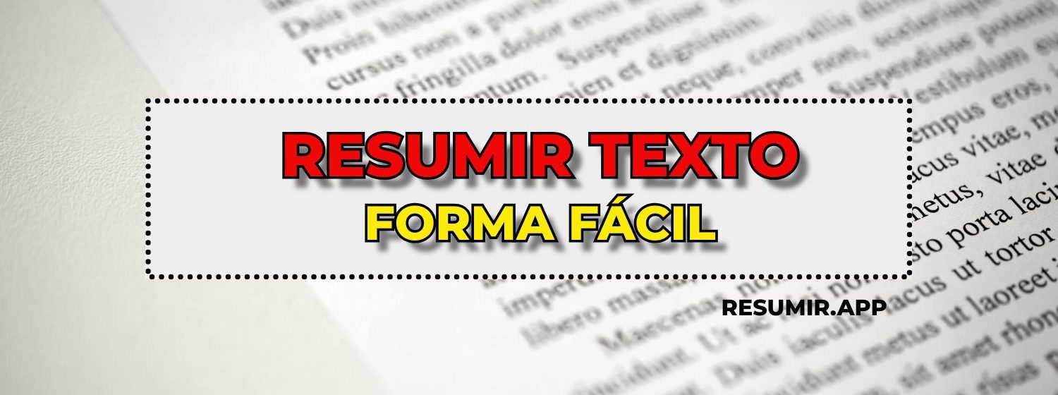 resumir texto forma fácil